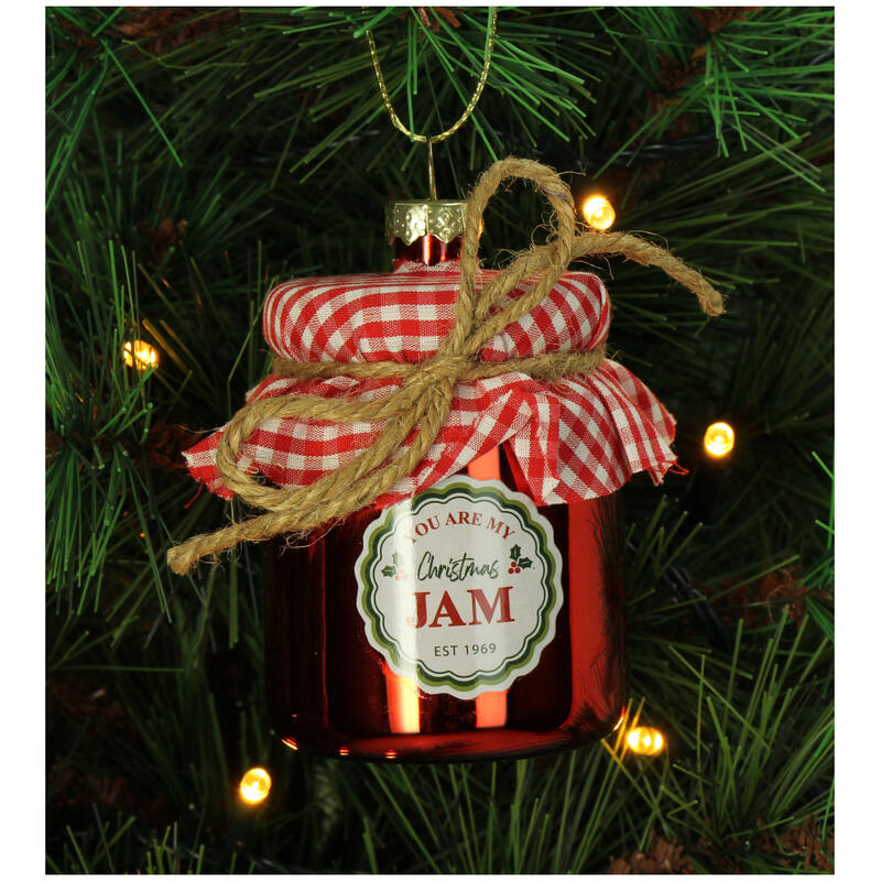 KERSTEN Ornament Christmas Jam Glass Red