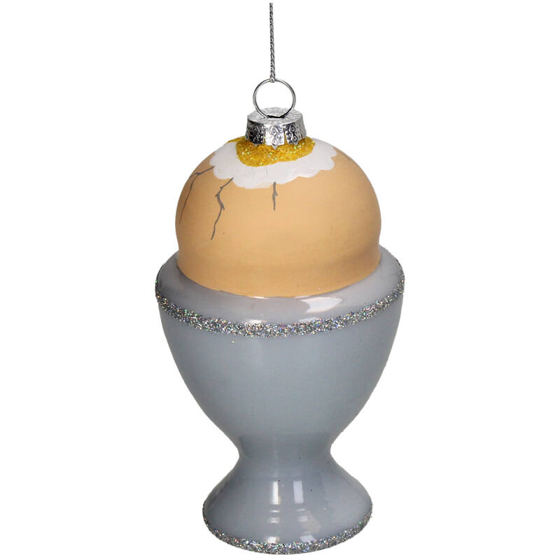 KERSTEN Ornament Egg Cup Glass Blue