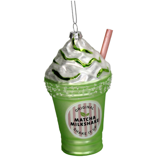 KERSTEN Ornament Milkshake Glass Green