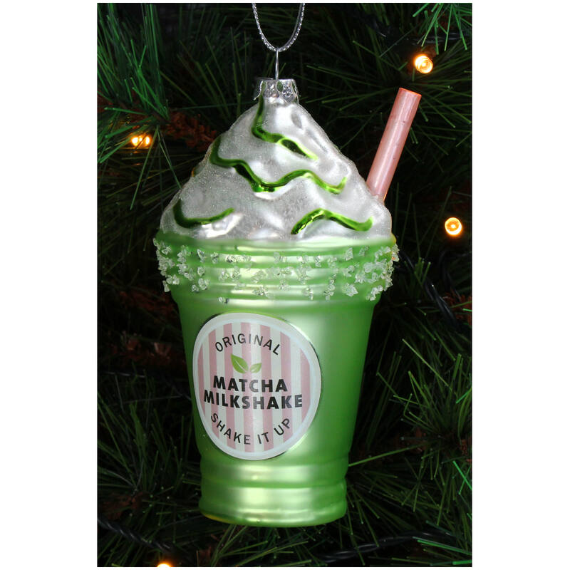 KERSTEN Ornament Milkshake Glass Green