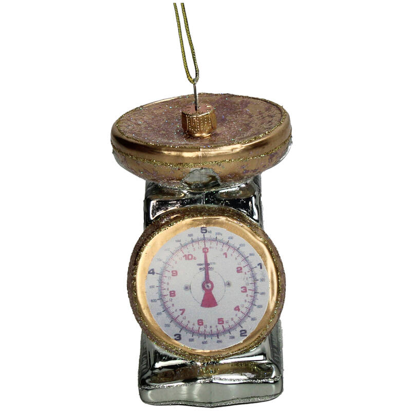 KERSTEN Ornament Kitchen Scale Glass Turquoise