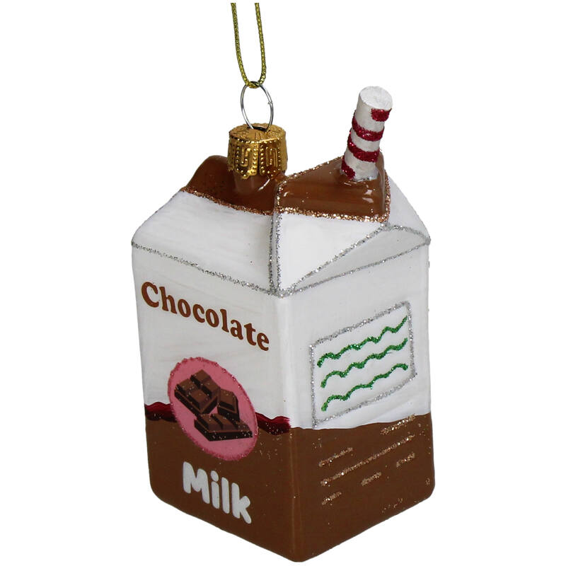 KERSTEN Ornament Chocolate Milk Glass Multi