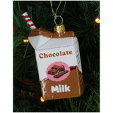 KERSTEN Ornament Chocolate Milk Glass Multi