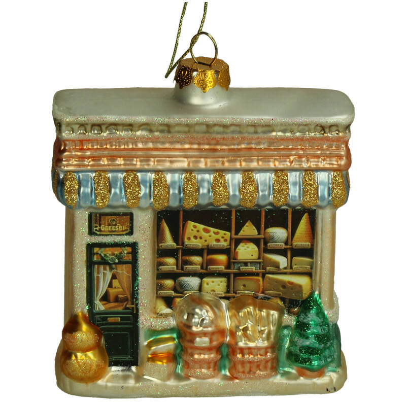 KERSTEN Ornament Cheese Shop Glass Multi