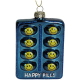 KERSTEN Ornament Happy Pills Glass Blue