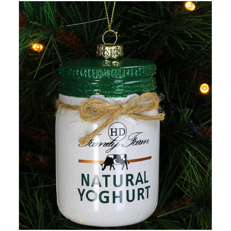 KERSTEN Ornament Natural Yoghurt Glass Multi
