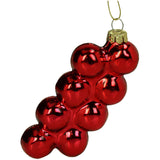 KERSTEN Ornament Cherry Tomatoes Glass Red