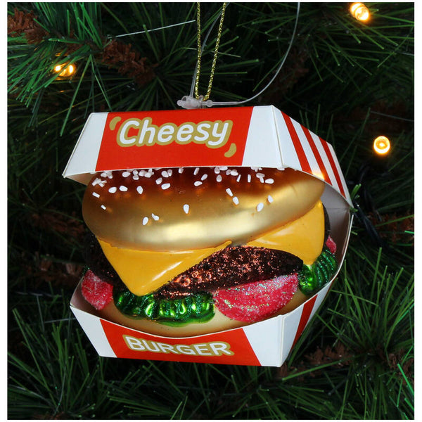 KERSTEN Ornament Cheesy Burger Glass Multi
