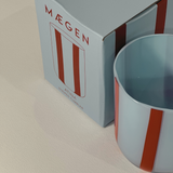 Maegen Atina Stripe Drinking Glass - Blue/Red