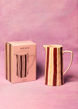Maegen Stripe Jug - Pink & Burgandy