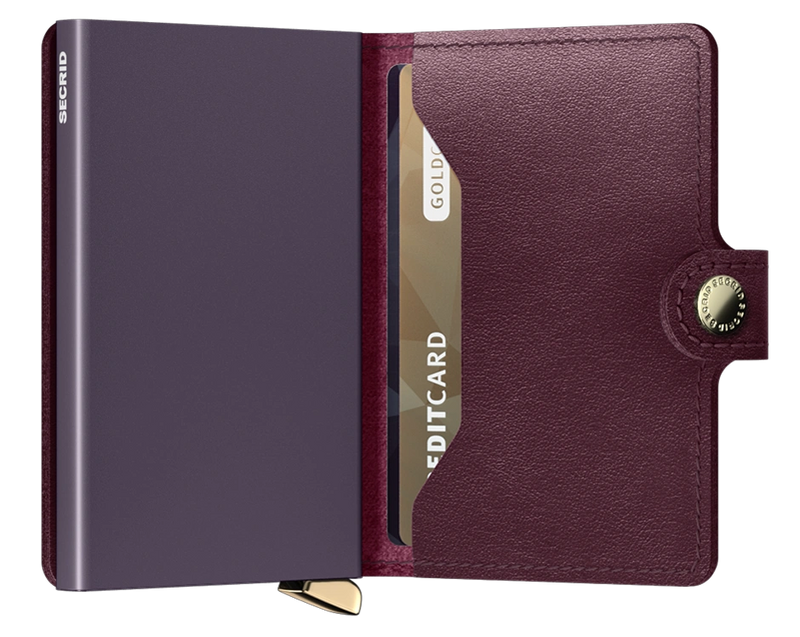 SECRID Premium Miniwallet Dusk Bordeaux