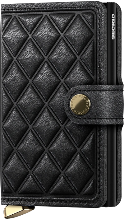 SECRID Premium Miniwallet Emboss Diamond Black