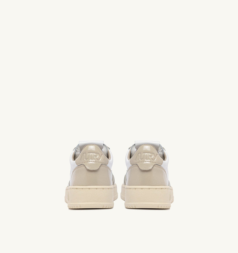 MEDALIST LOW SNEAKERS IN WHITE AND TIDAL FOAM LEATHER (WOMAN)