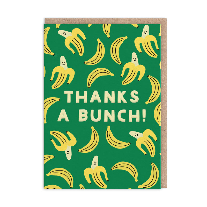 OOH DEER Thanks A Bunch Banana Greeting Card