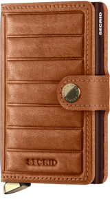 SECRID Premium Miniwallet Emboss Lines Cognac