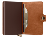 SECRID Premium Miniwallet Emboss Lines Cognac