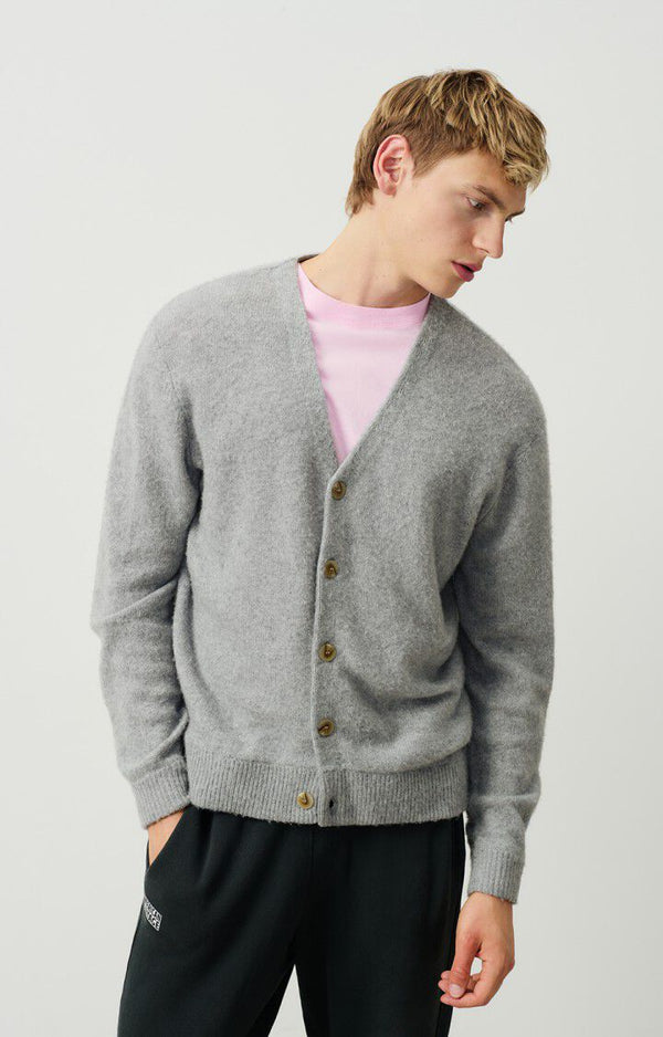 MEN'S CARDIGAN FALYDAY - GRIS CHINE
