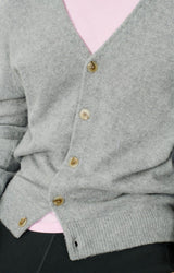  MEN'S CARDIGAN FALYDAY - GRIS CHINE