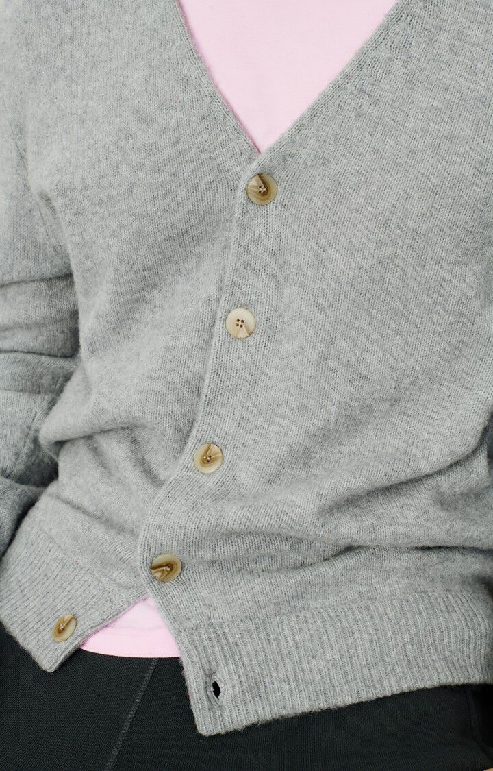  MEN'S CARDIGAN FALYDAY - GRIS CHINE