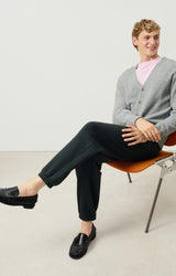  MEN'S CARDIGAN FALYDAY - GRIS CHINE