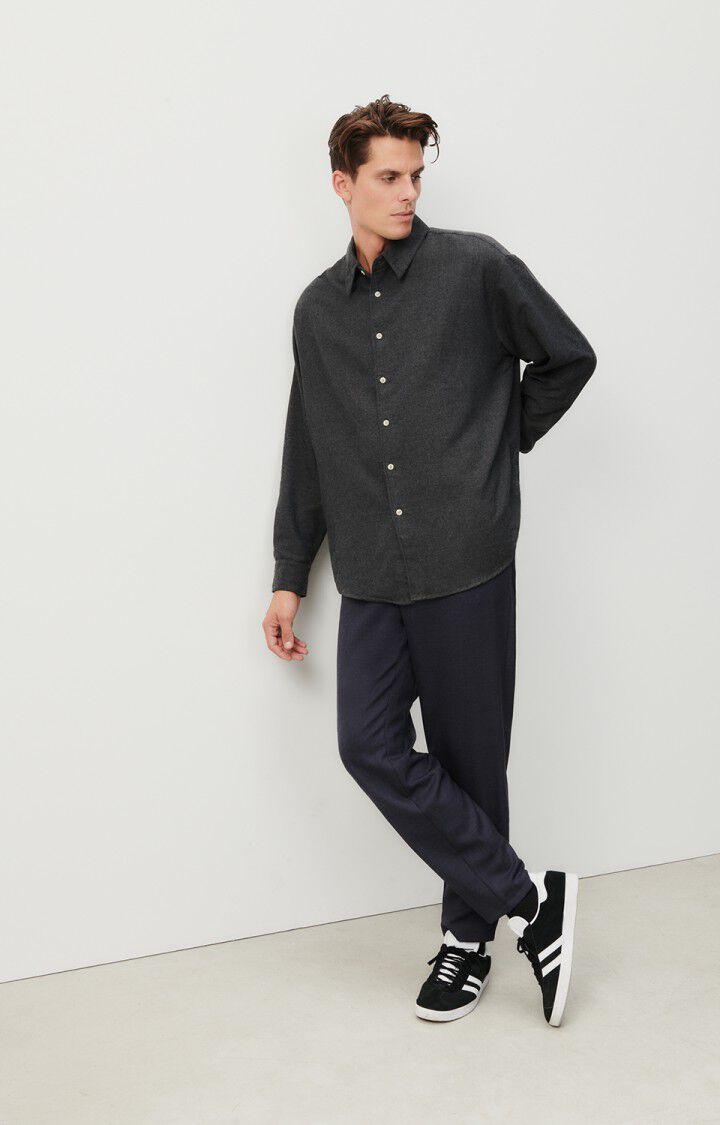  MEN'S SHIRT DAKOTA - ANTHRACITE CHINE
