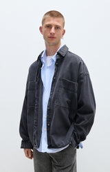 MEN'S SHIRT JAZY LS  - BLACK