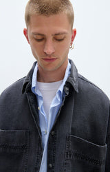 MEN'S SHIRT JAZY LS  - BLACK