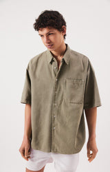 MEN'S SHIRT LYCAZ SS - ARGILE