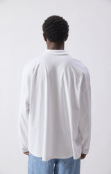MEN'S T-SHIRT GIXY LS - BLANC COTTON