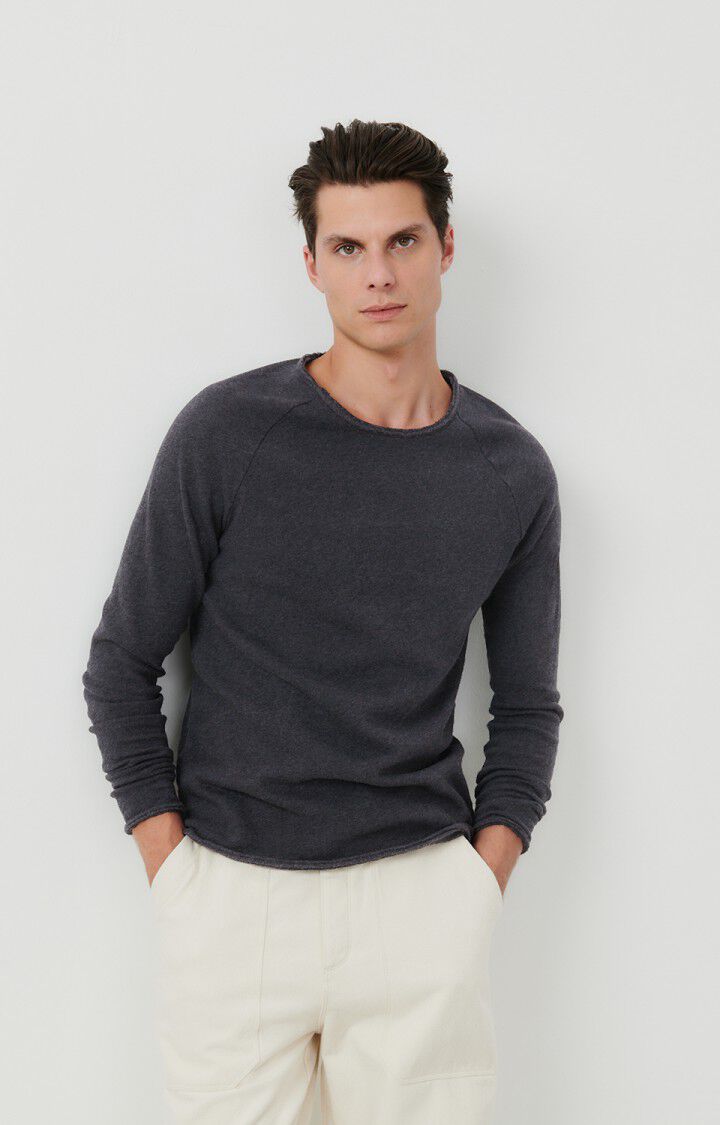 MEN'S T-SHIRT LS SONOMA - ANTHRACITE CHINE