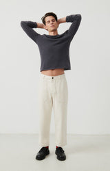 MEN'S T-SHIRT LS SONOMA - ANTHRACITE CHINE