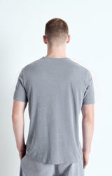 MEN'S T-SHIRT SS DEVON - BLEU GRIS VINTA