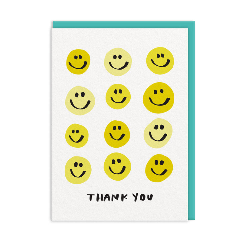 OOH DEER Thank You Smiley Greeting Card