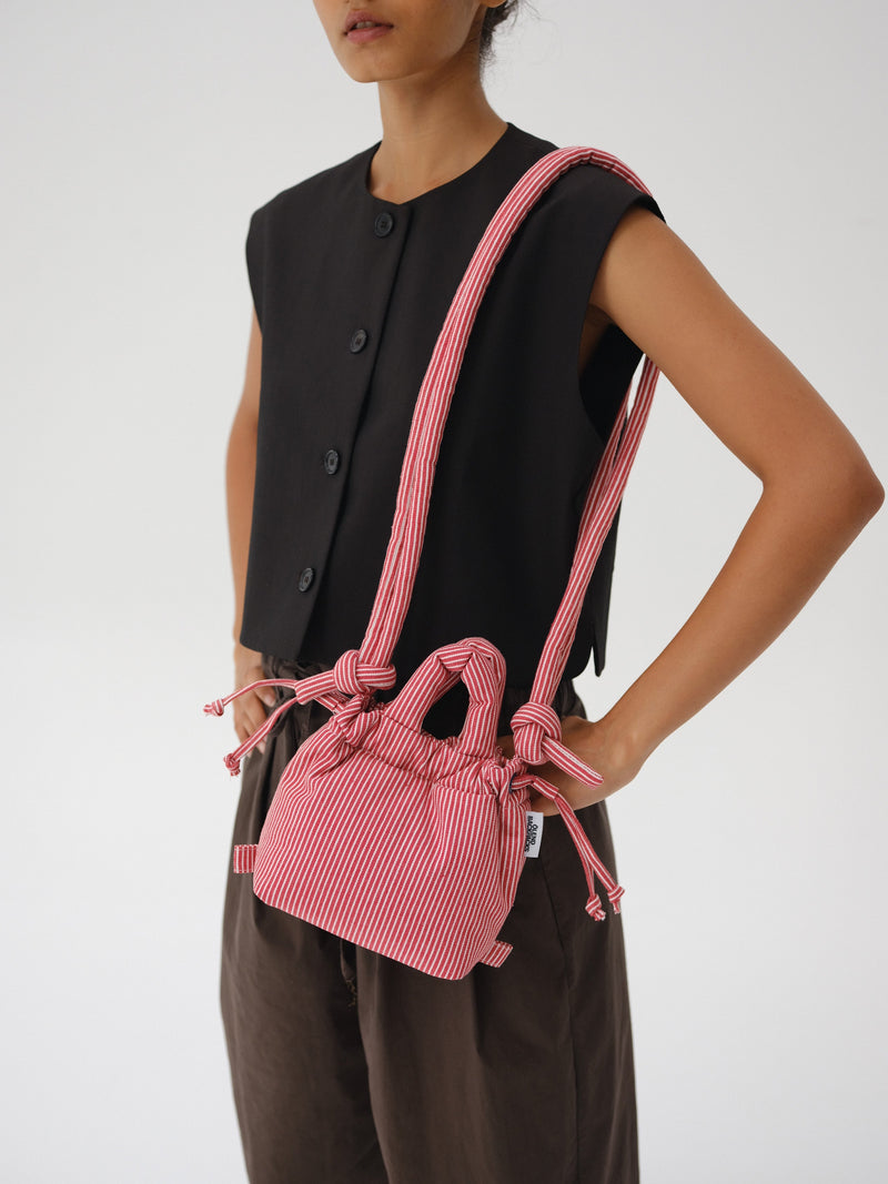 MICRO ONA SOFT BAG - RED STRIPES
