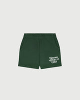 MID CENTURY DISTRESSED SWEATSHORTS - FOREST