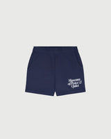 MID CENTURY DISTRESSED SWEATSHORTS - NAVY