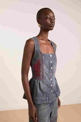 MITZIE TOP - HARBOUR WASH