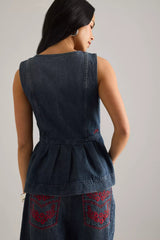 MITZIE TOP - HARBOUR WASH
