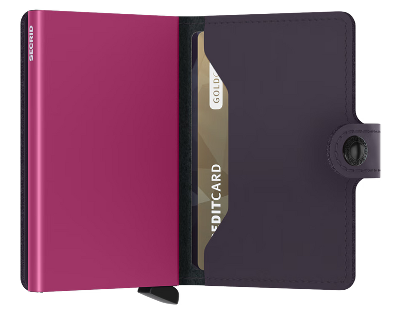 SECRID MINIWallet Matte  Dark Purple Fuchsia