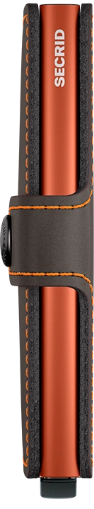 SECRID Miniwallet Matte Truffle Orange