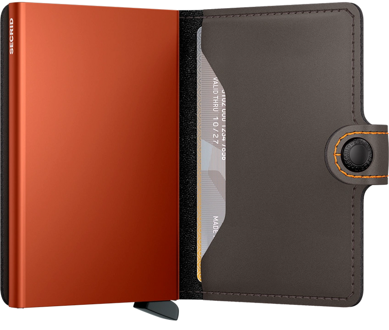 SECRID Miniwallet Matte Truffle Orange