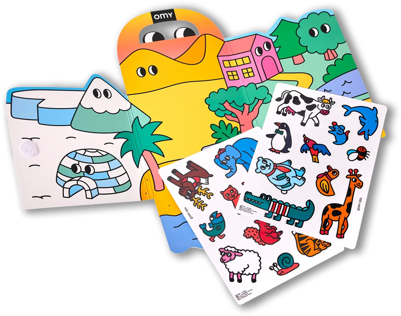 MONTESSORI DECOR STICKERS - ANIMALS