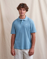 MONTGE POLO KNIT - BLUE