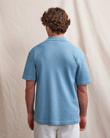 MONTGE POLO KNIT - BLUE