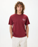 SCRIBBLE T-SHIRT - BURGANDY