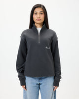 SIGNATURE QUARTER ZIP - BLACK