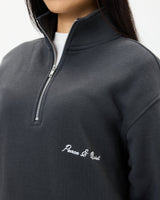SIGNATURE QUARTER ZIP - BLACK