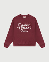SCRIBBLE CREWNECK - BURGANDY