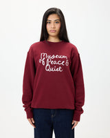 SCRIBBLE CREWNECK - BURGANDY