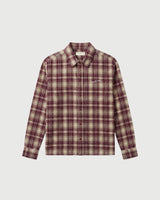 WORDMARK BUTTON UP - BURGANDY